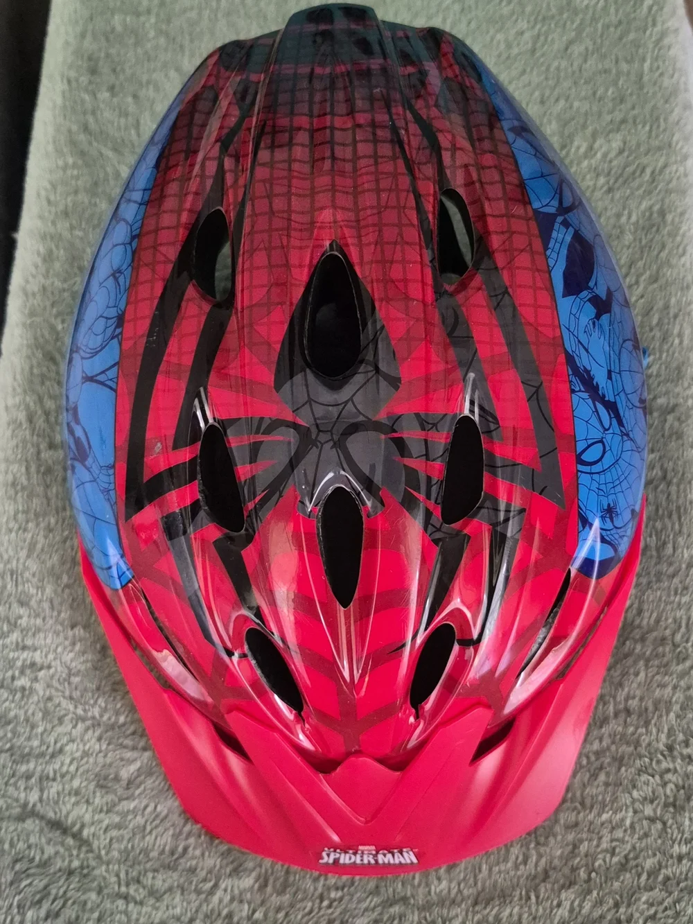 Spider-Man Kids Bike Helmet - Red & Blue